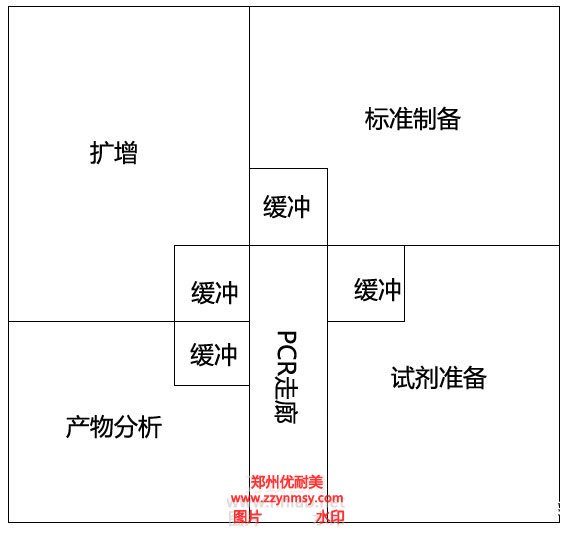 PCR實驗室方形布局