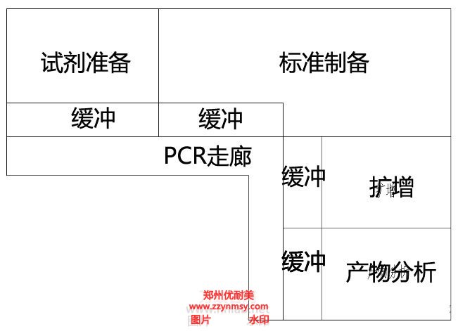 PCR實驗室L形布局